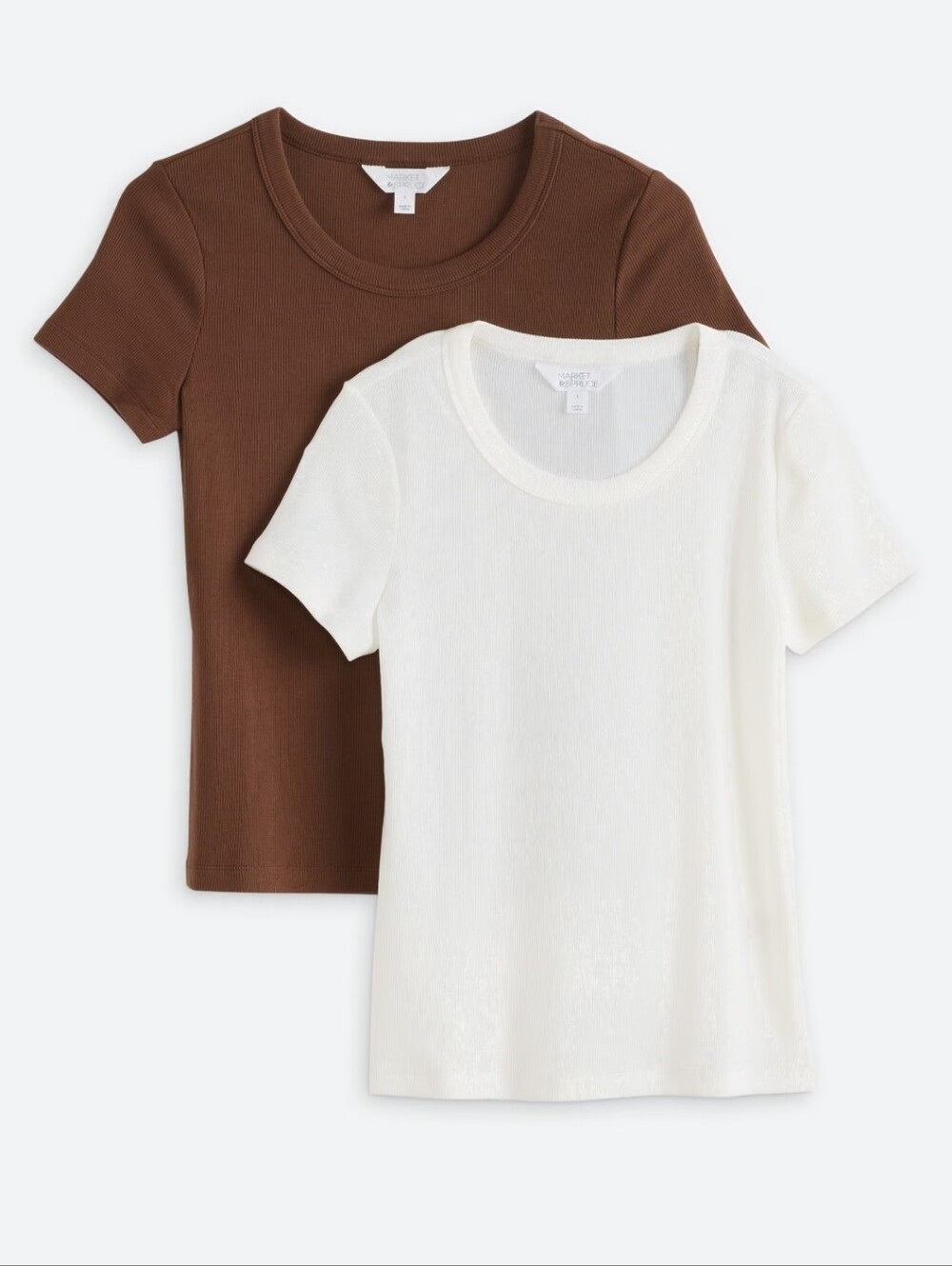 PearlCotton Rib Crewneck Tee - Picture 2 of 5